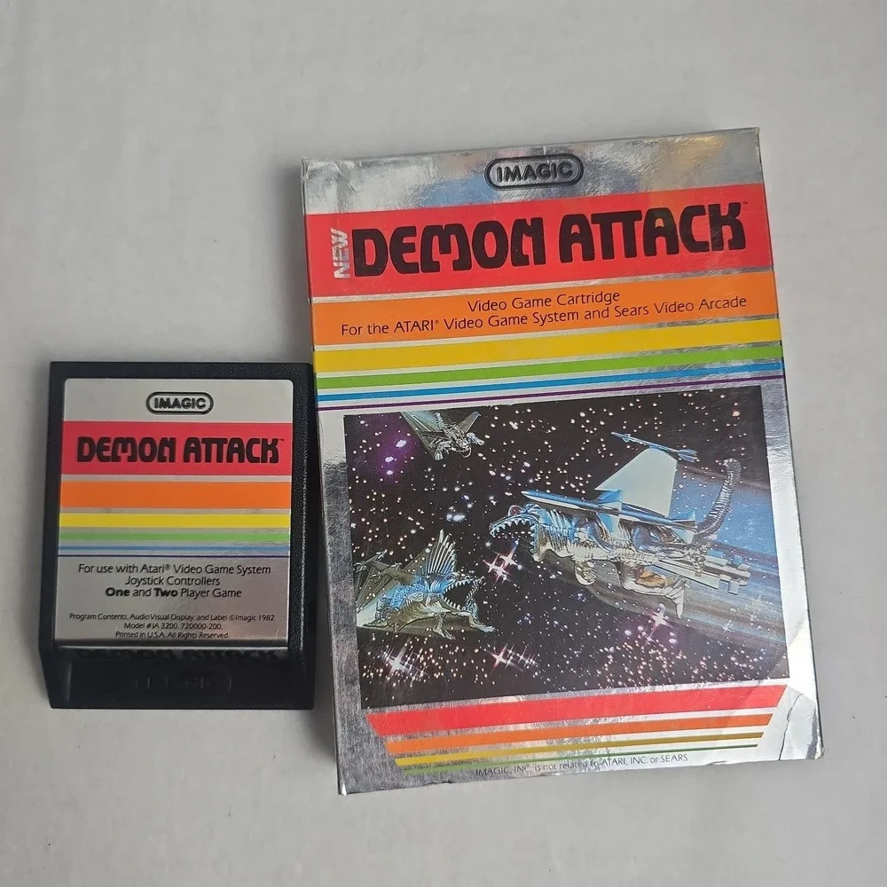 Imagic Demon Attack Atari Video Game Cartridge 1982